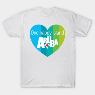 Aruba Heart - one happy island T-Shirt